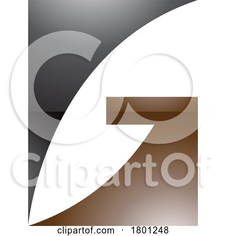 Brown and Black Rectangular Glossy Letter G Icon by cidepix