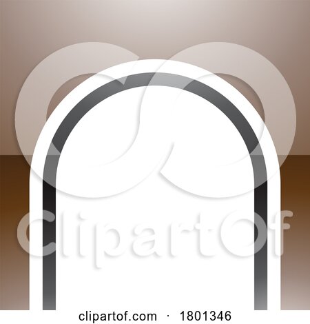 Brown and Black Glossy Arch Shaped Letter N Icon by cidepix