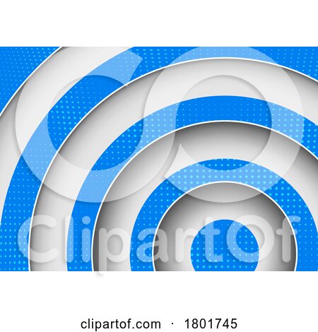 Background of Blue Circular Curves by dero