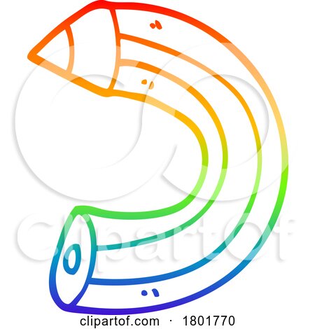 Cartoon Clipart Rainbow Colored Pencil by lineartestpilot
