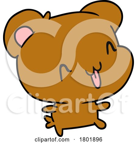 Cartoon Clipart Bear or Teddy by lineartestpilot