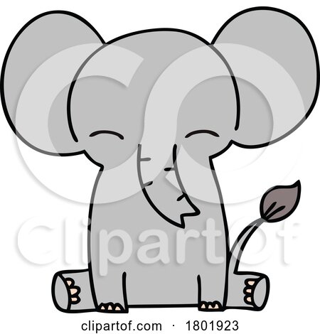 Cartoon Clipart Elephant by lineartestpilot