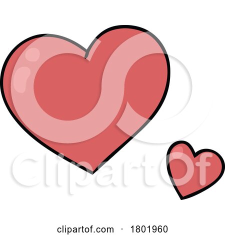 Cartoon Clipart Hearts by lineartestpilot