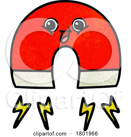 Cartoon Clipart Magnet Character by lineartestpilot