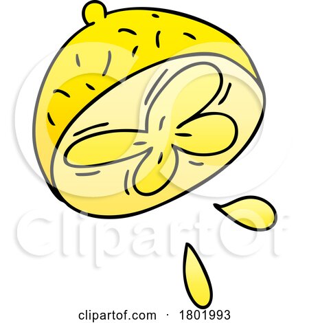 Cartoon Clipart Squirting Lemon by lineartestpilot
