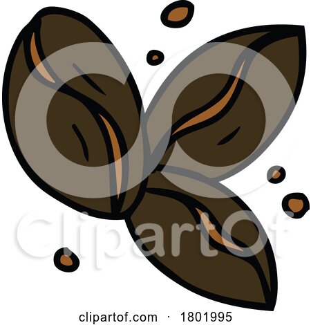 Cartoon Clipart Coffee Beans by lineartestpilot