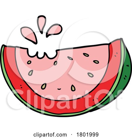 Cartoon Clipart Watermelon by lineartestpilot