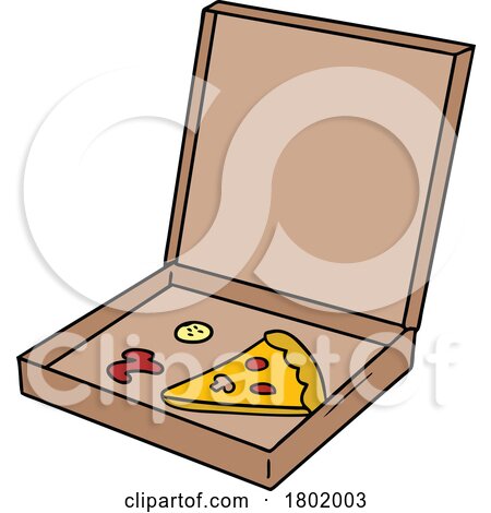 Cartoon Clipart Pizza Box by lineartestpilot