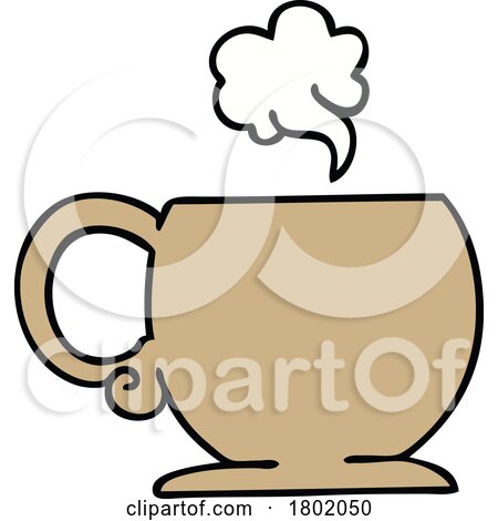 Cartoon Clipart Hot Drink by lineartestpilot