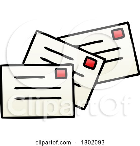 Cartoon Clipart Stamped Letters by lineartestpilot
