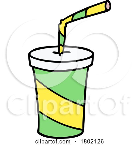 Cartoon Clipart Fountain Soda by lineartestpilot