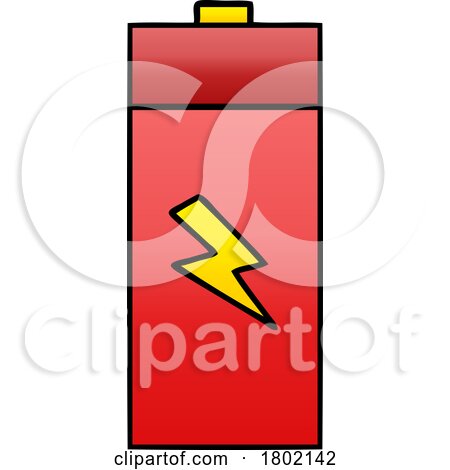 Cartoon Clipart AA Battery by lineartestpilot