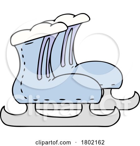 Cartoon Clipart Ice Skates by lineartestpilot