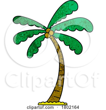 Cartoon Clipart Palm Tree by lineartestpilot
