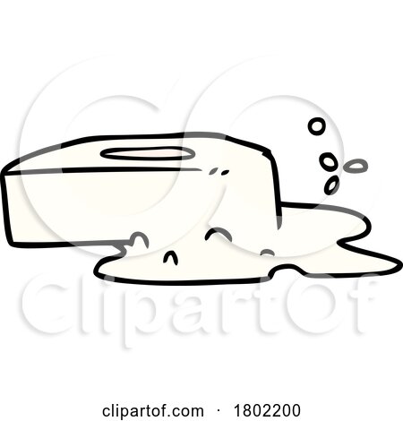 Cartoon Clipart Bar of Soap by lineartestpilot