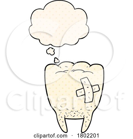 Cartoon Clipart Thinking Bad Tooth by lineartestpilot