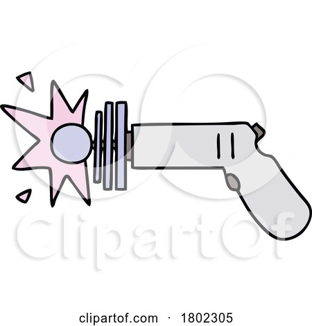 Cartoon Clipart Ray Gun by lineartestpilot