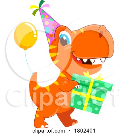 Cartoon Clipart Birthday Dinosaur by Hit Toon