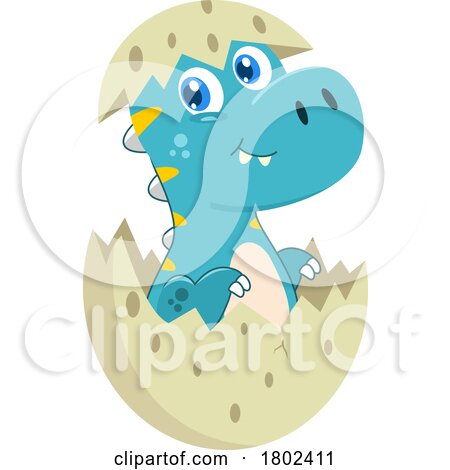 Cartoon Clipart Dinosaur Hatching by Hit Toon
