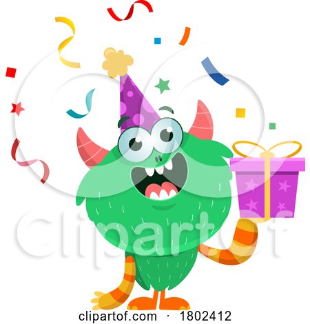 Cartoon Clipart Party Monster by Hit Toon