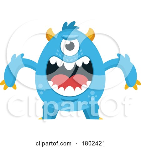 Cartoon Clipart Scary Monster by Hit Toon