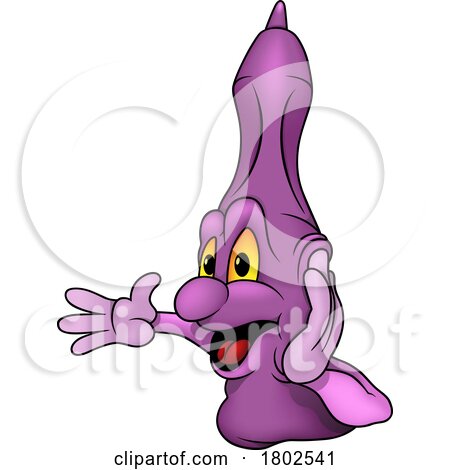 Cartoon Purple Marker Presenting by dero