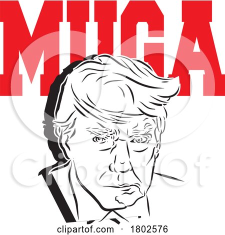 Donald Trump Muga Caricature by Johnny Sajem