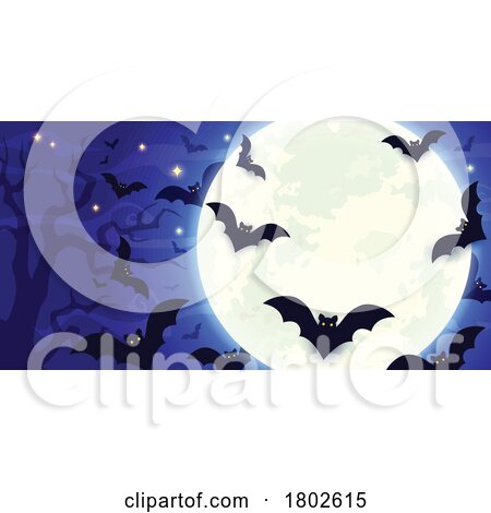 Full Moon and Bats by Vector Tradition SM