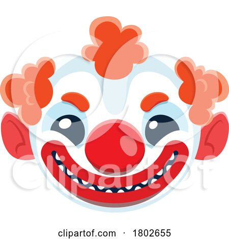 Halloween Clown Face by Vector Tradition SM