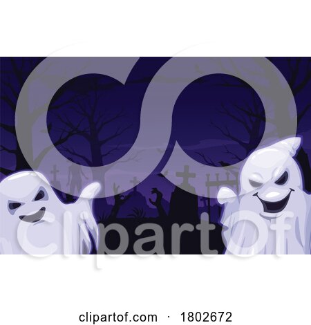 Halloween Ghosts by Vector Tradition SM