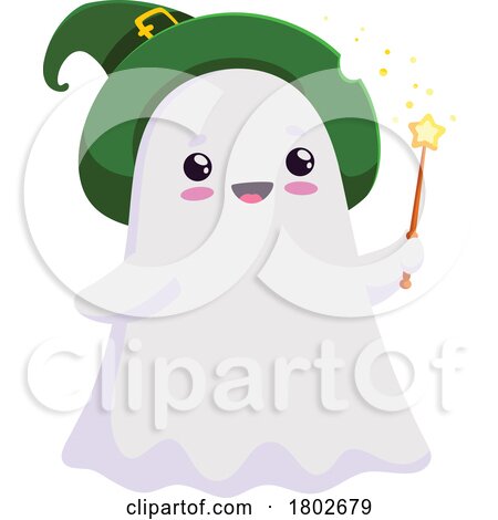 Halloween Witch Ghost by Vector Tradition SM