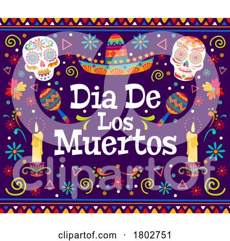 Day of the Dead Dia De Los Muertos Design by Vector Tradition SM