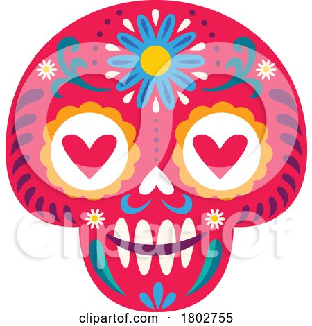 Day of the Dead Dia De Los Muertos Sugar Skull by Vector Tradition SM