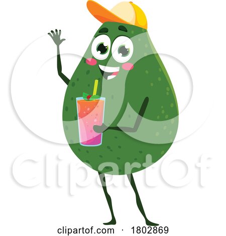 Avocado Food Mascot by Vector Tradition SM
