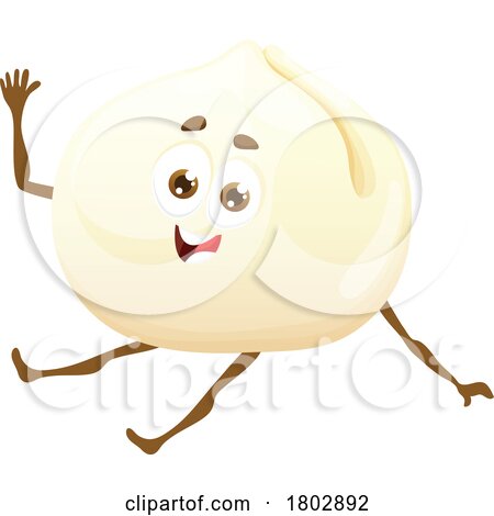 Chinese Mantou Bun Food Mascot by Vector Tradition SM