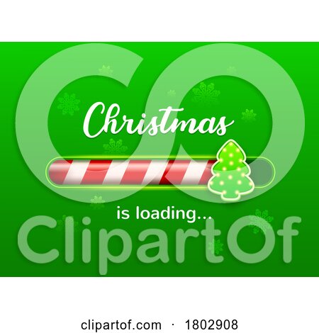 Christmas Is Loading Bar by Vector Tradition SM