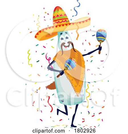 Mexican Liquor Bottle Celebrating by Vector Tradition SM