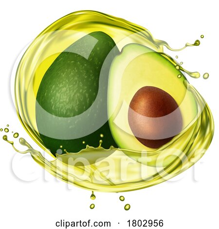 Avocado and Oil by Vector Tradition SM