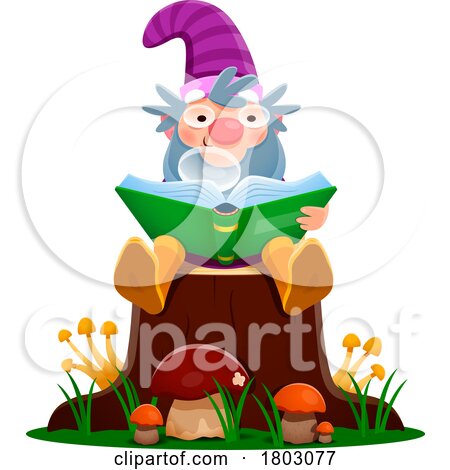 Gnome Reading by Vector Tradition SM