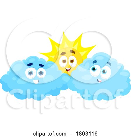 Sun and Cloud Characters by Vector Tradition SM
