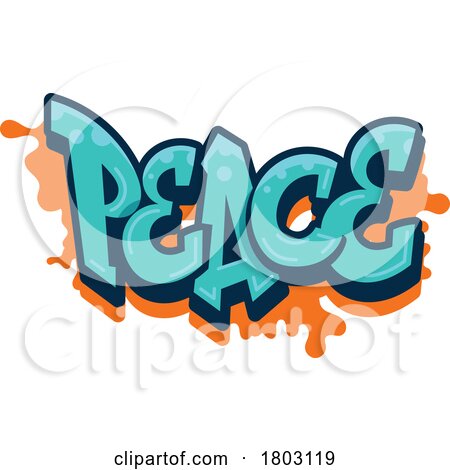 Peace Graffiti Design by Vector Tradition SM
