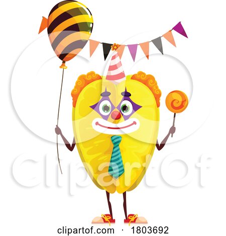 Carambola Clown Food Character by Vector Tradition SM