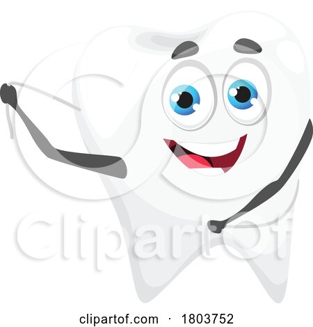 Happy Flossing Tooth by Vector Tradition SM