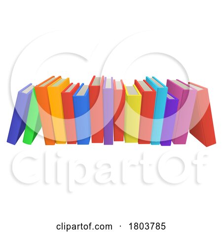 Row of Books Illustration by AtStockIllustration