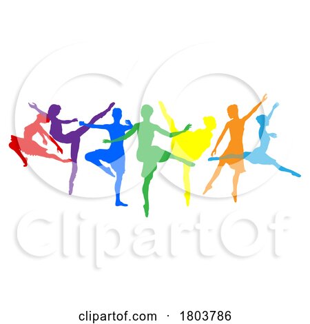 Ballet Dancer Silhouette Dancers Poses Silhouettes by AtStockIllustration