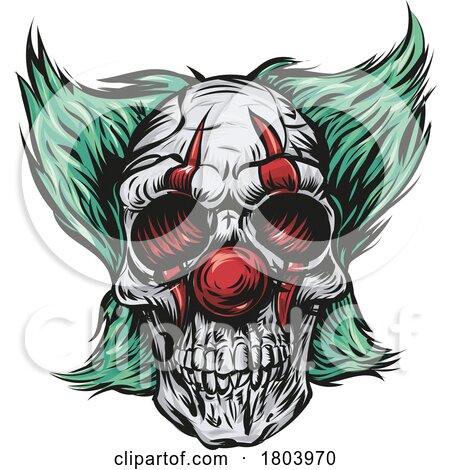 Skull Clown Horror by Domenico Condello