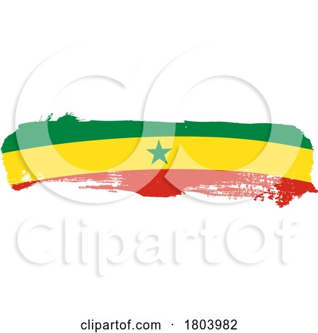 Brush Cameroon Flag by Domenico Condello