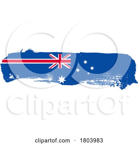 Brush Australian Flag by Domenico Condello
