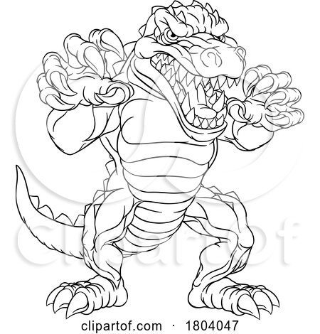 Crocodile Alligator Cartoon Lizard Dino Monster by AtStockIllustration