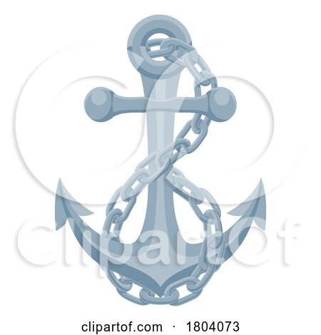 Ship Anchor Boat Chain Nautical Illustration by AtStockIllustration